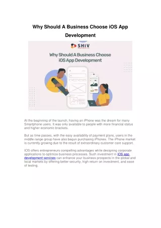 Benefits Discussed: Hire iOS App Development Services
