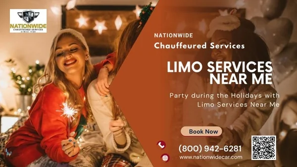 Party during the Holidays with Limo Services Near Me