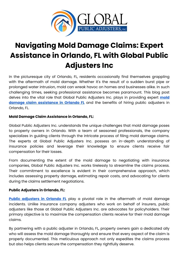 navigating mold damage claims expert assistance