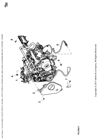 John Deere XUV590i Gator Utility Vehicle Parts Catalogue Manual (PC12784)