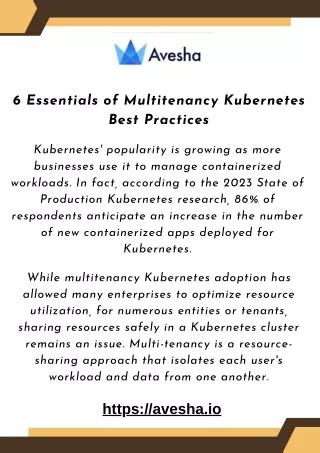 Efficient Scalability Exploring Multitenancy in Kubernetes for Seamless Resource Management