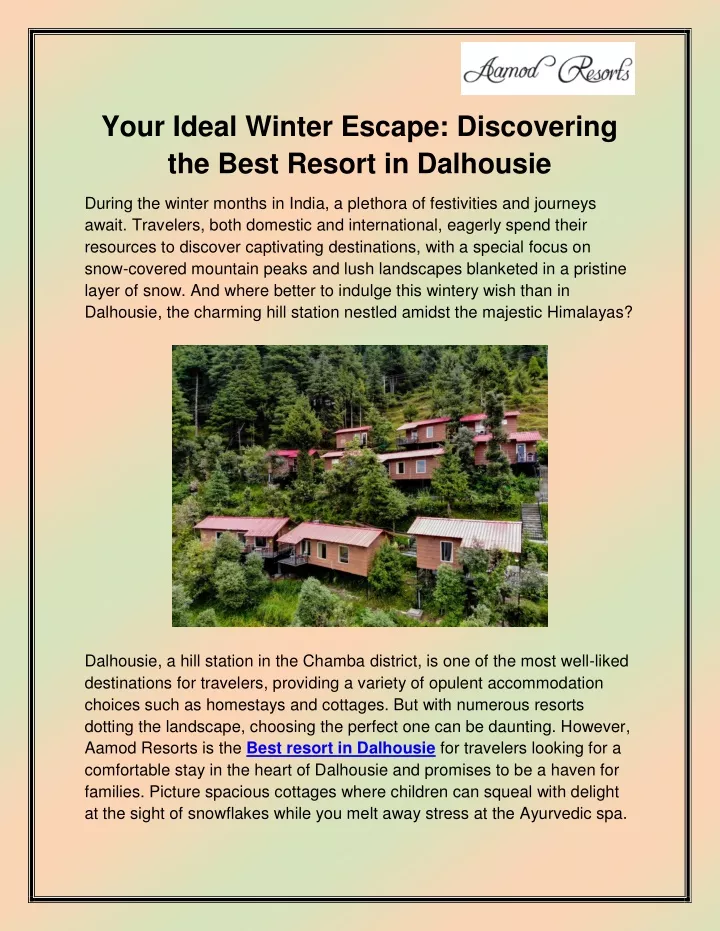 your ideal winter escape discovering the best