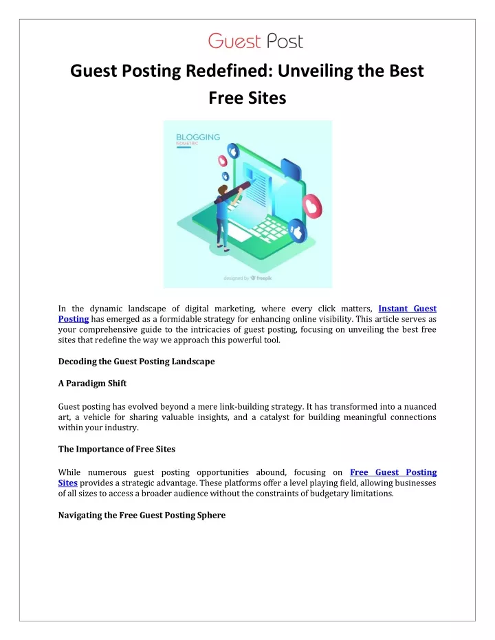 guest posting redefined unveiling the best free