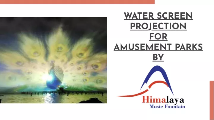 water screen projection for amusement parks by