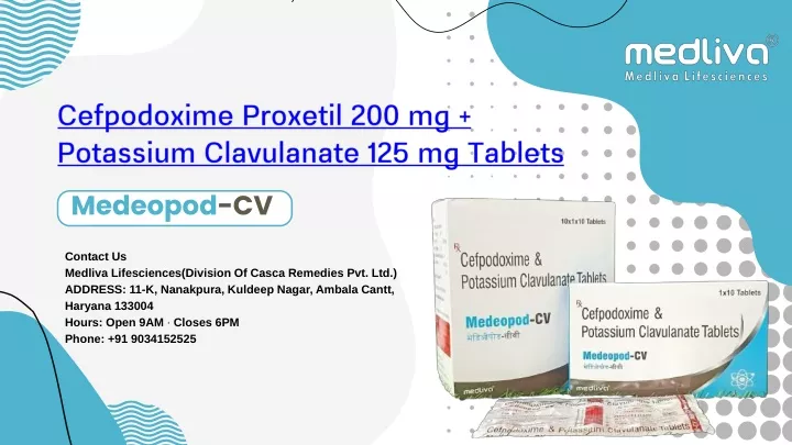 cefpodoxime proxetil 200 mg potassium clavulanate