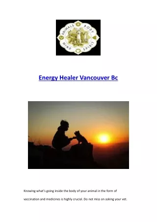 Energy Healer Vancouver Bc