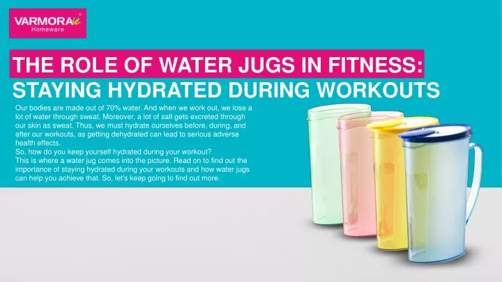 the role of water jugs in fitness staying