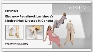 Elegance Redefined Lavisheve's Modest Maxi Dresses in Canada