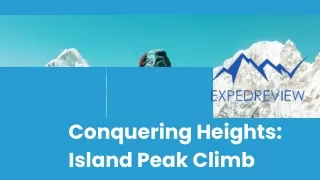 Conquering Heights Island Peak Climb