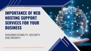Importance of Web Hosting Support Services for Your Business