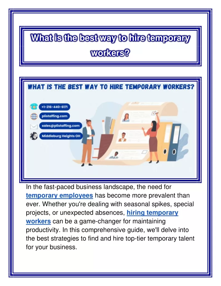 what is the best way to hire temporary