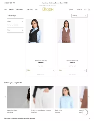 Buy Women Waistcoats Online in Dubai | POSH