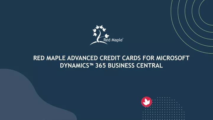 red maple advanced credit cards for microsoft