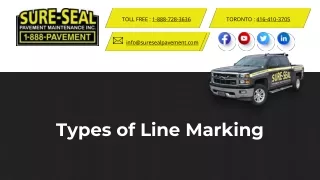 Types of Line Marking