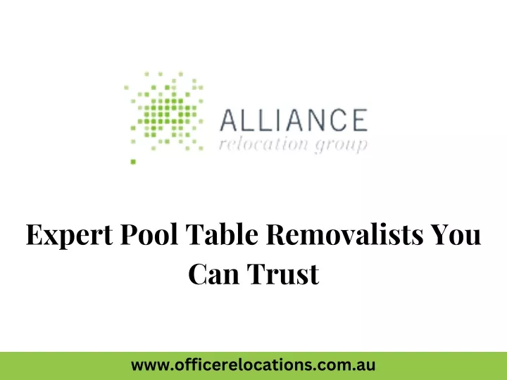 expert pool table removalists you can trust