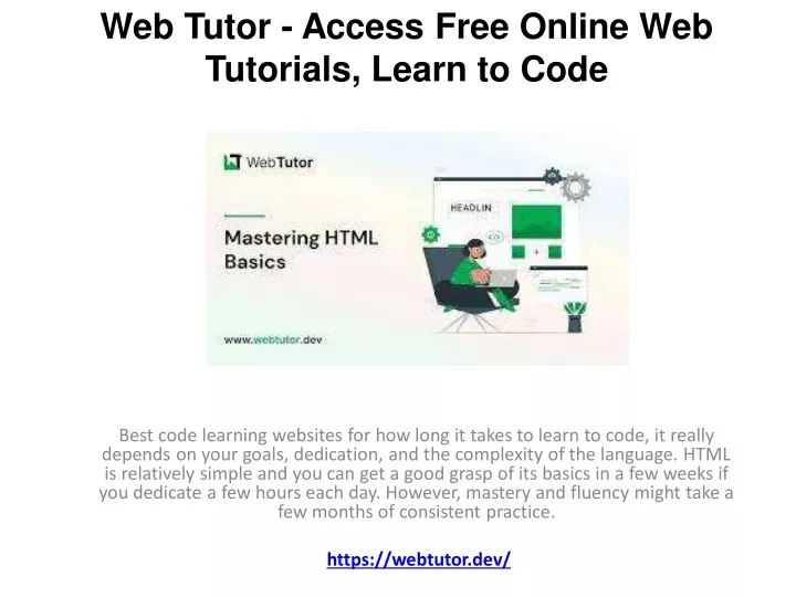 web tutor access free online web tutorials learn