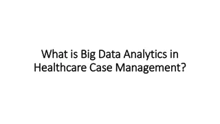 What is Big Data Analytics in Healthcare Case Management