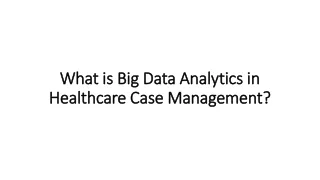 what is big data analytics in healthcare case management