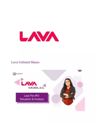 Lava International Unlisted shares Overview