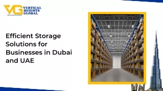 Efficient Storage Solutions for Businesses in Dubai and UAE