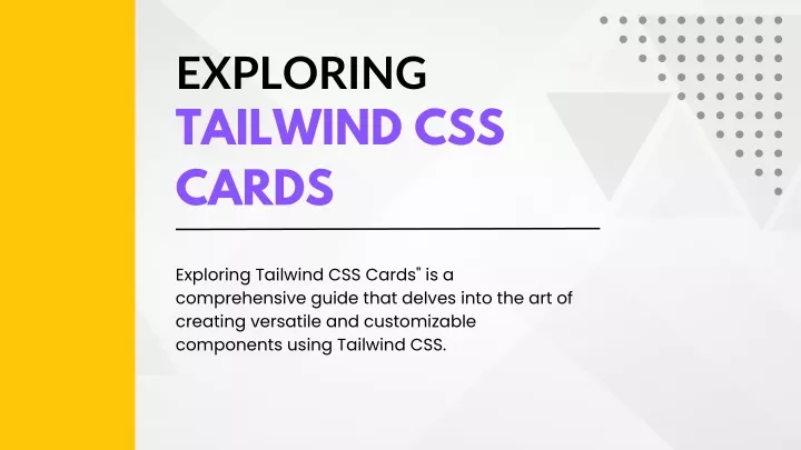 exploring tailwind css cards