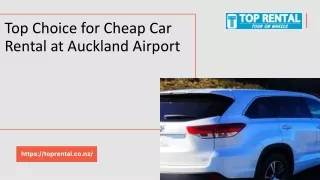 Top Choice for Cheap Car Rental at Auckland Airport