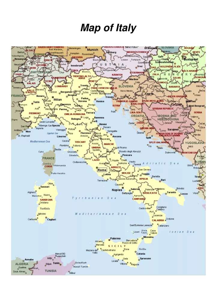 map of italy