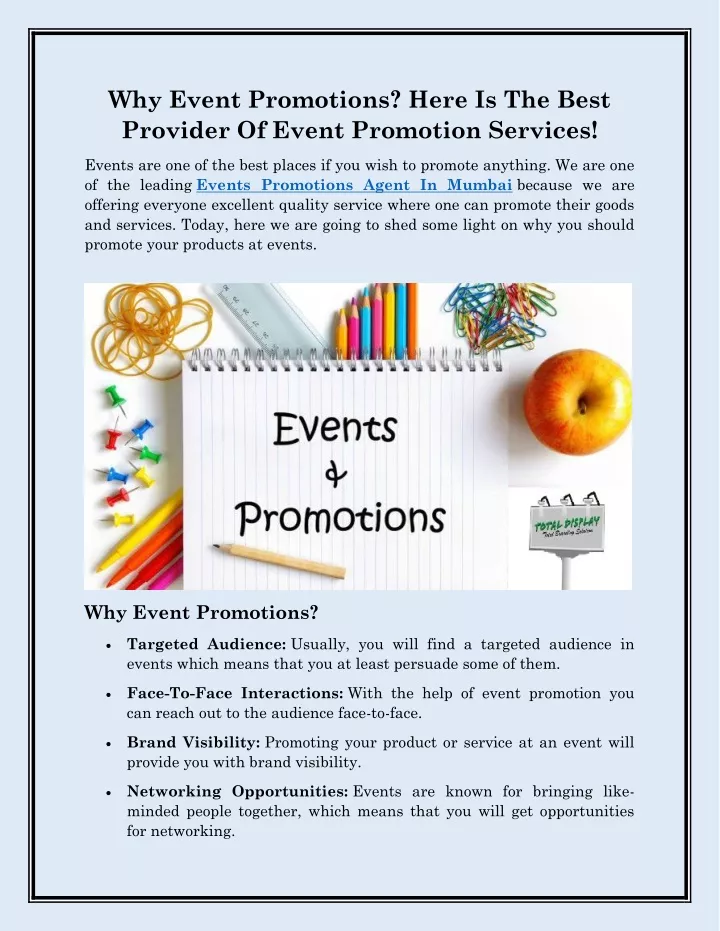 why event promotions here is the best provider