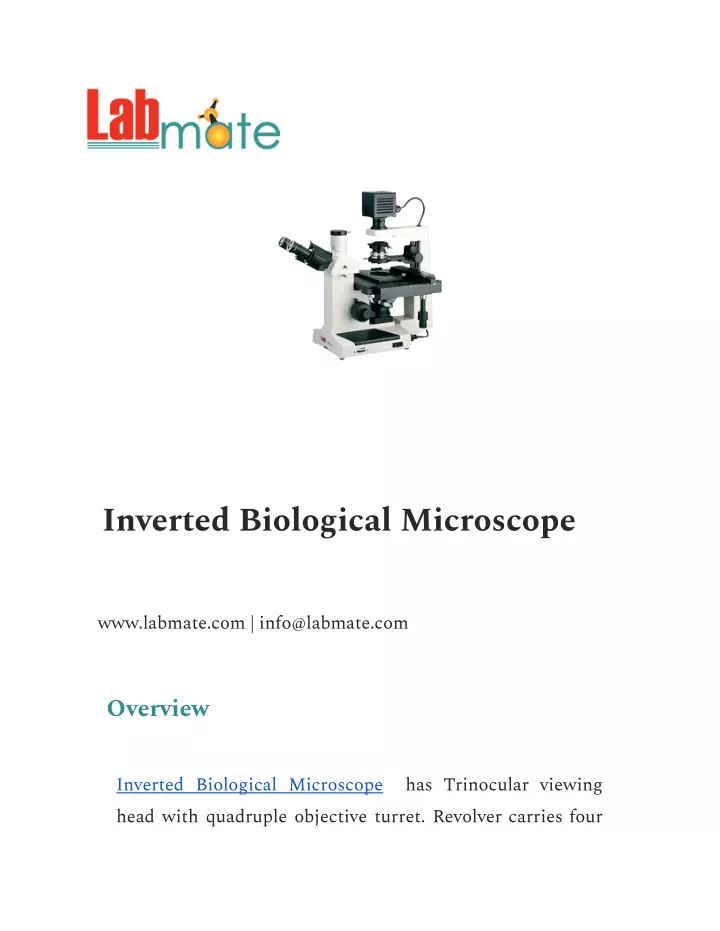 inverted biological microscope