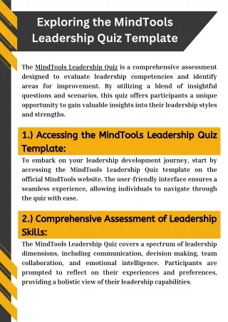 Exploring the MindTools Leadership Quiz Template