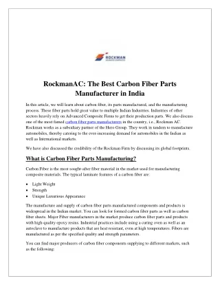 rockmanac the best carbon fiber parts