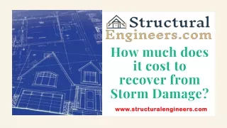 How much does it cost to recover from Storm Damage
