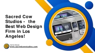 Sacred Cow Studios - the Best Web Design Firm in Los Angeles!