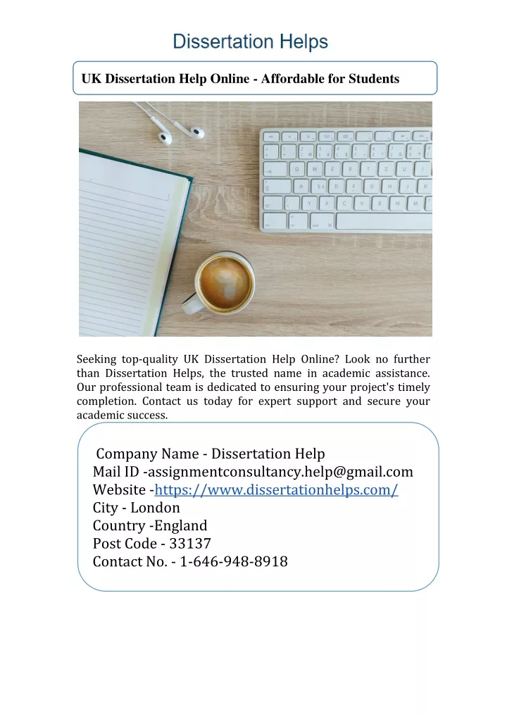 uk dissertation help online affordable