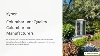 Quality Columbarium Manufacturers - Kyber Columbarium