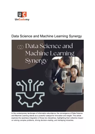 Data Science and Machine Learning Synergy