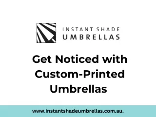 Get Noticed with Custom-Printed Umbrellas