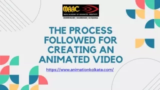 THE PROCESS FOLLOWED FOR CREATING AN ANIMATED VIDEO BY MAAC ANIMATION KOLKATA