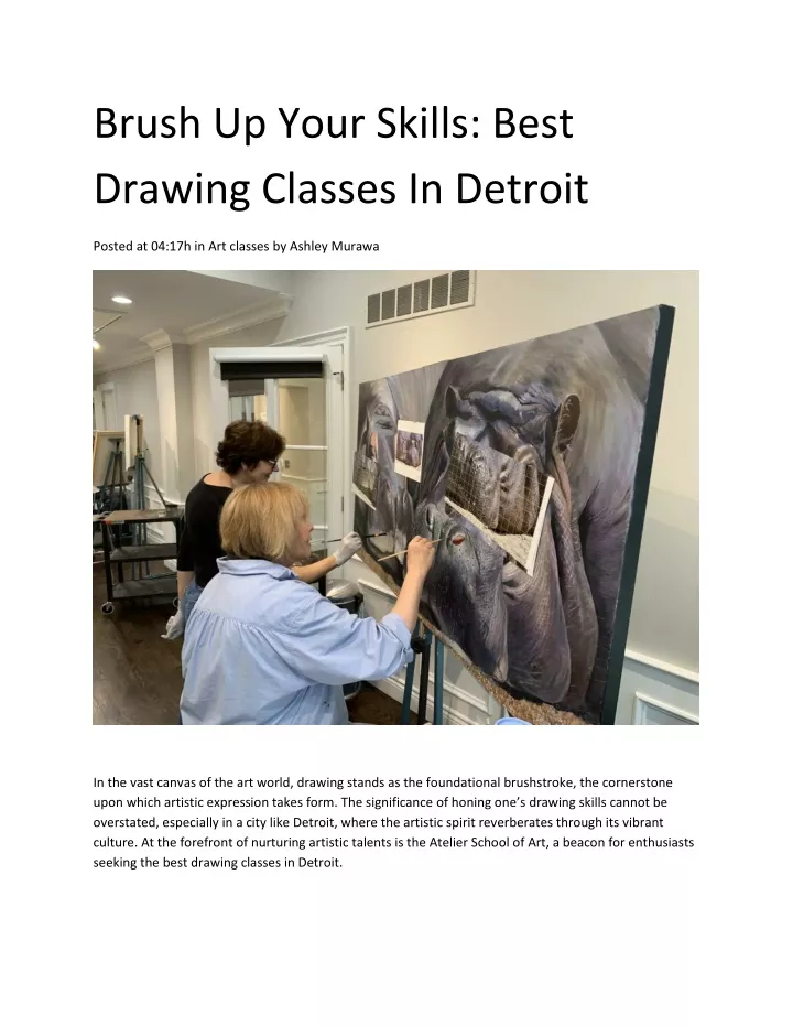 brush up your skills best drawing classes