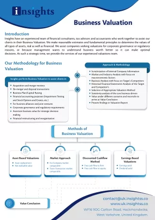 Business Valuation Methodology