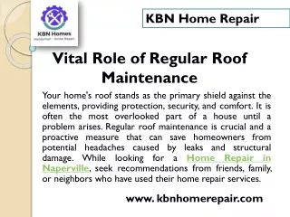 Home Repair Services Lisle - KBN Home Repair