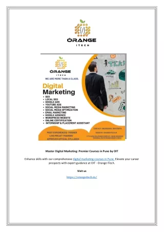 Master Digital Marketing: Premier Courses in Pune by OIT
