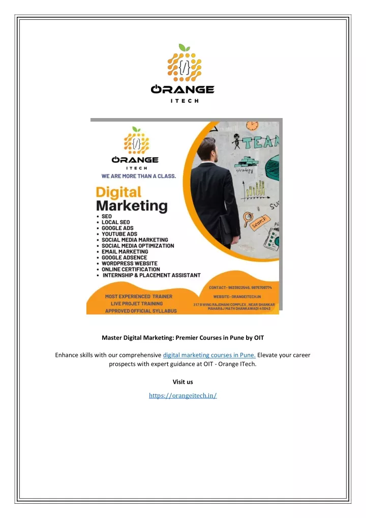 master digital marketing premier courses in pune