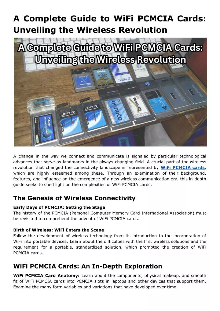 a complete guide to wifi pcmcia cards unveiling