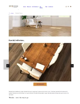 Wooden Flooring showroom in Raja Park - Sve Interior