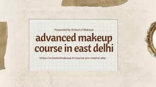 advanced makeup course in east delhi