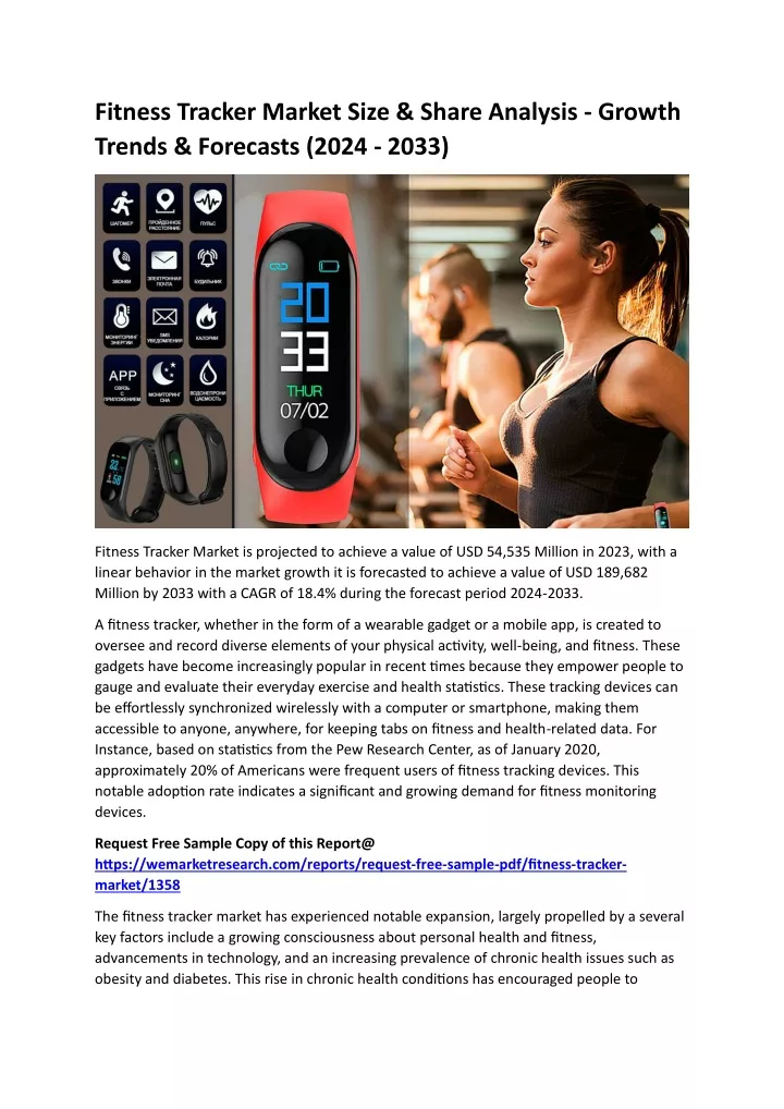 fitness tracker market size share analysis growth