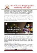 How do I choose the right gemstone based on my zodiac sign - slide 1
