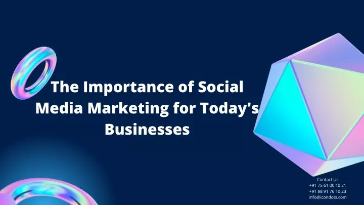 the importance of social media marketing