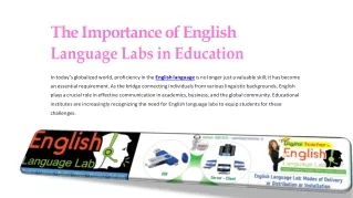 The Importance of English Language Labs in Education Converted